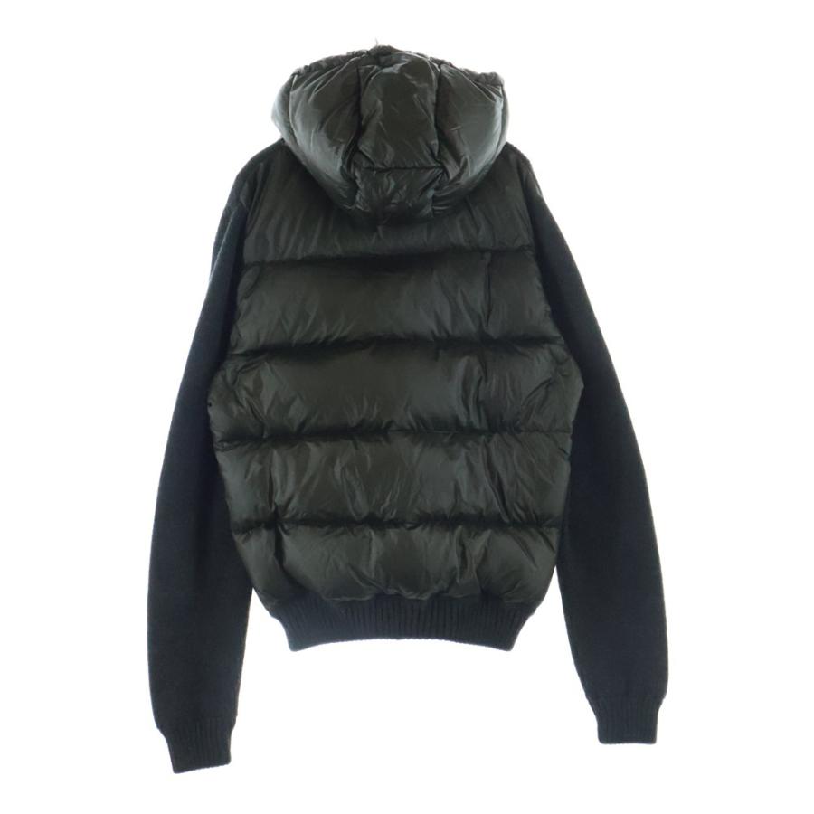 MONCLER モンクレール MAGRIONE TRICOT CARDIGAN ダウン切替 ジップアップニットパーカー フーディー グレー/カーキ 320919436900 94111_1
