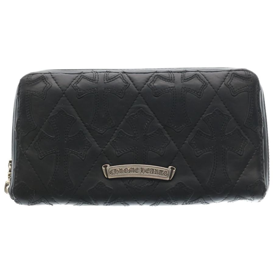 CHROME HEARTS クロムハーツ REC FZIP QUILT CHROME HEARTS（クロムハーツ） REC F ZIP QUILTED WALLET