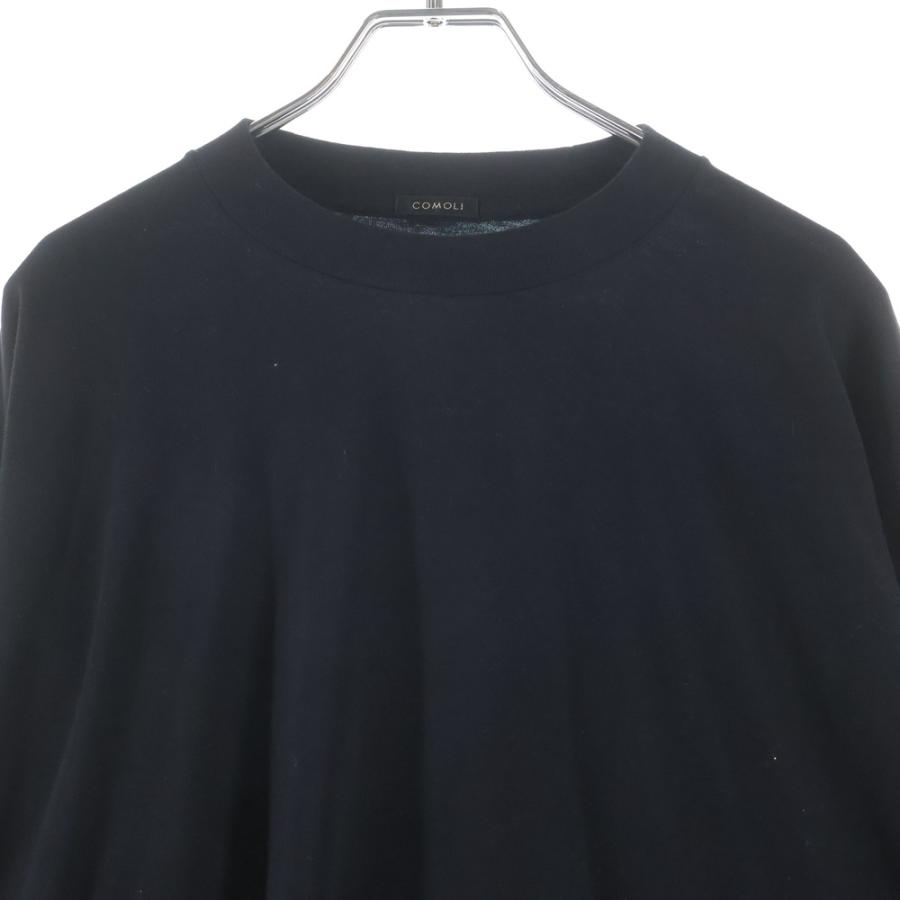 COMOLI（コモリ） 25AW コットンカシミヤ 長袖Tシャツ クルーネック