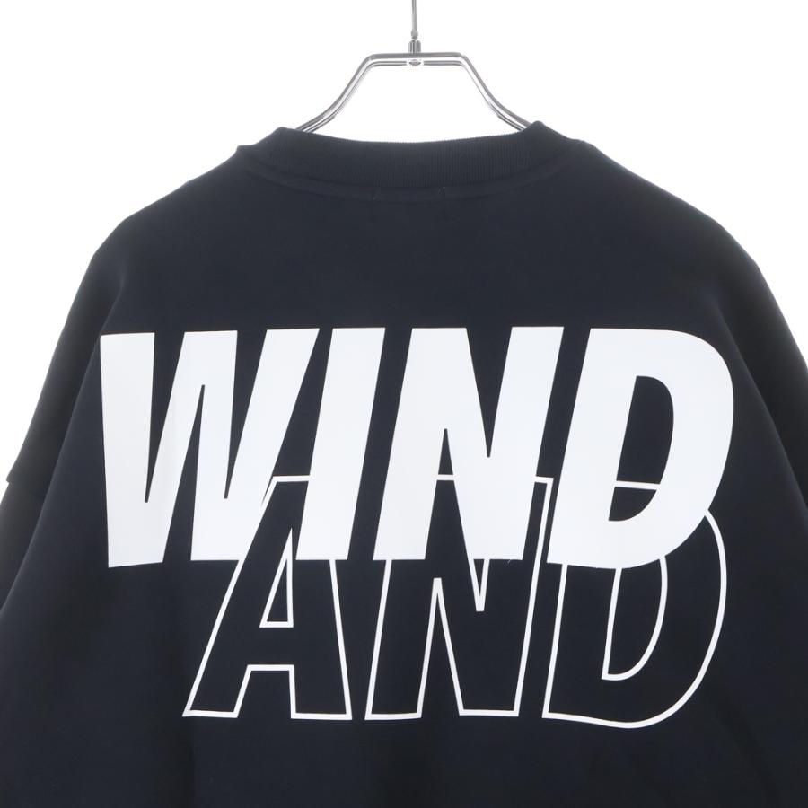WIND AND SEA（ウィンダンシー） ルーズフィット ロゴプリント クルー