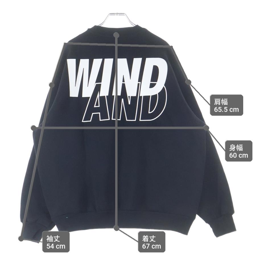 WIND AND SEA（ウィンダンシー） ルーズフィット ロゴプリント クルー