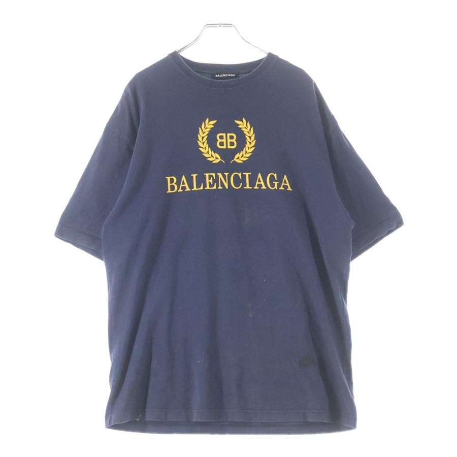 BALENCIAGA（バレンシアガ） BBロゴプリント コットン オーバーサイズ 