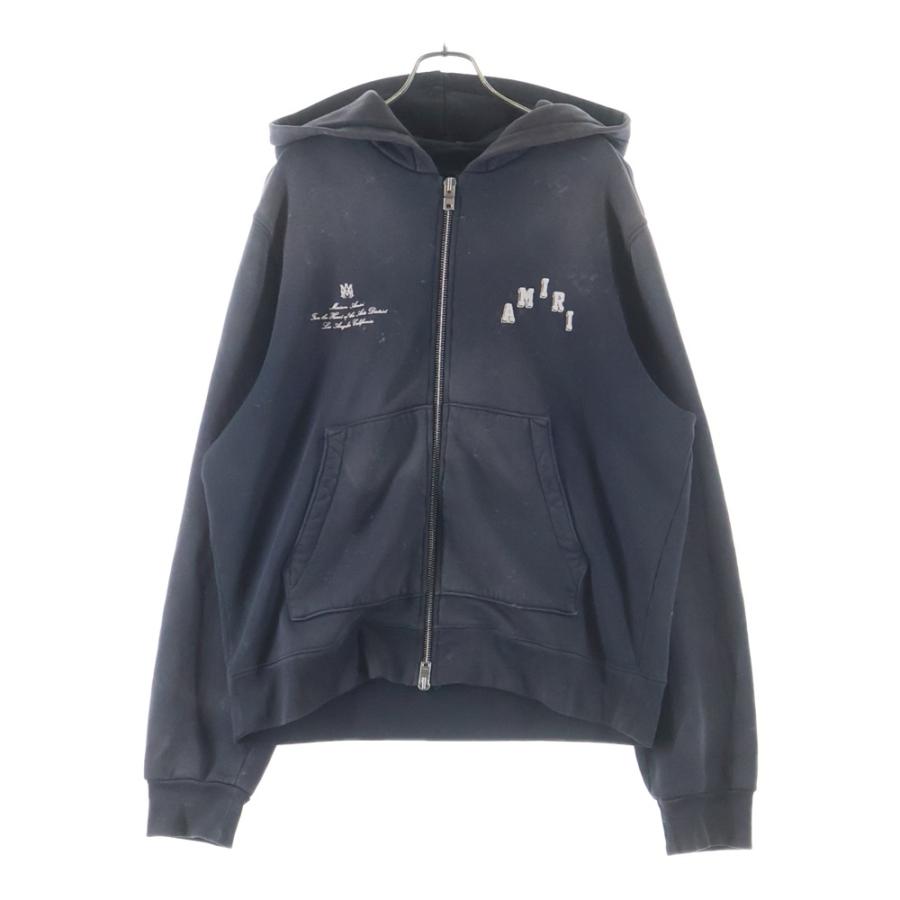 AMIRI（アミリ） VINTAGE COLLEGIATE ZIP HOODIE ヴィンテージ加工