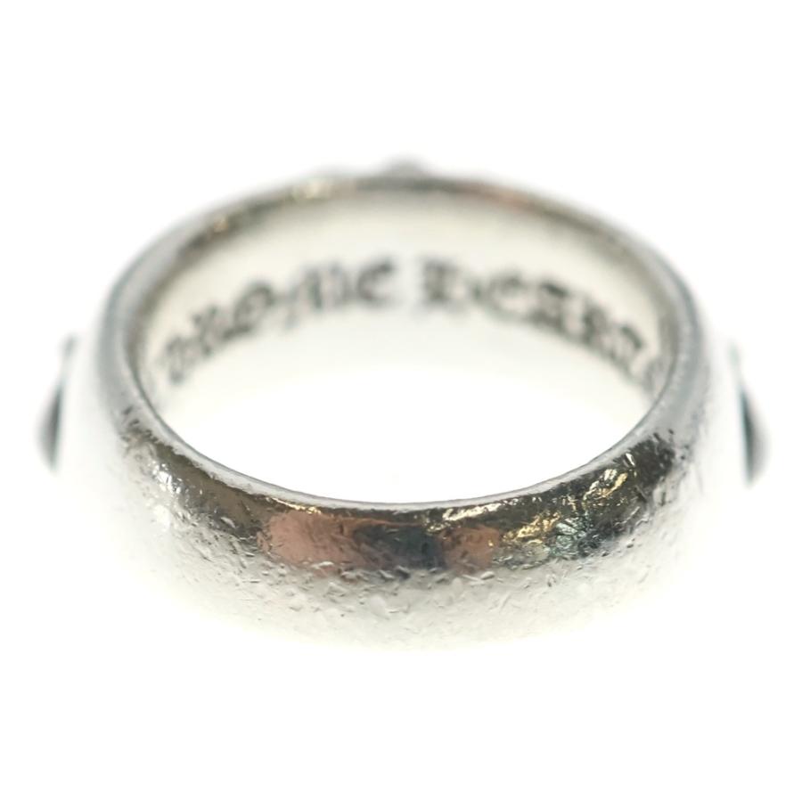 クロムハーツ　ハーフフローラルクラシックリング CHROME HEARTS（クロムハーツ） HALF CLASSIC FLORAL CROSS RING