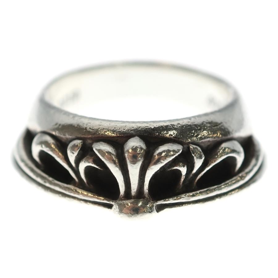 CHROME HEARTS（クロムハーツ） HALF CLASSIC FLORAL CROSS RING