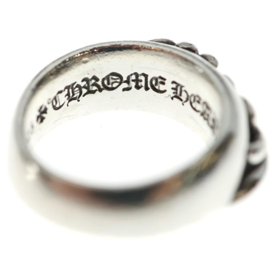 CHROME HEARTS（クロムハーツ） HALF CLASSIC FLORAL CROSS RING