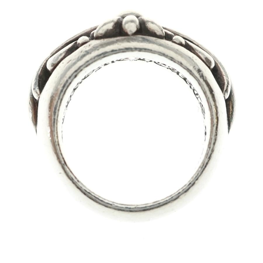 CHROME HEARTS（クロムハーツ） HALF CLASSIC FLORAL CROSS RING