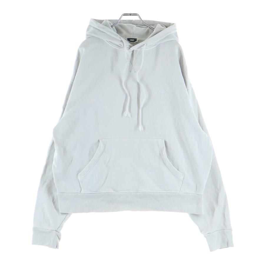KITH キス ロゴエンブロイダリー プルオーバーフーディー パーカー グレー 24-070-060-0009-3-0 KITH（キス） ロゴエンブロイダリー プルオーバーフーディー パーカー