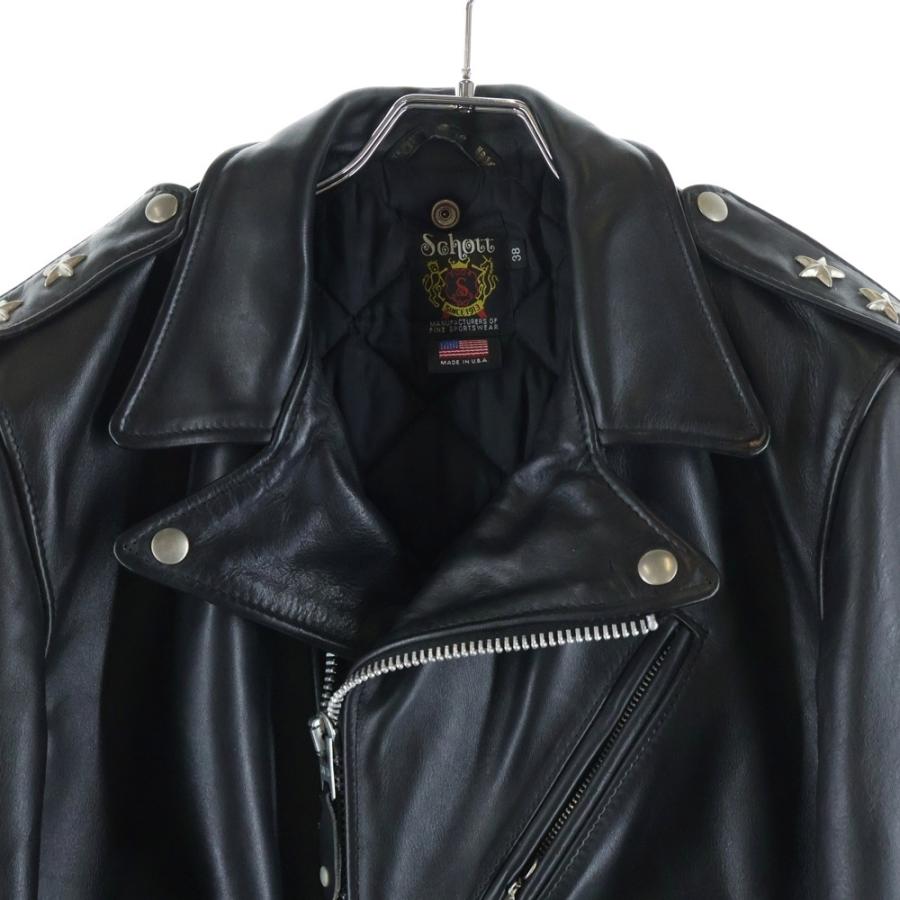 USA製 Schott ショット レザープルオーバー ライダース ブラック M 楽天市場】【ポイント10倍】Schott ショット 618US RIDERS ダブル