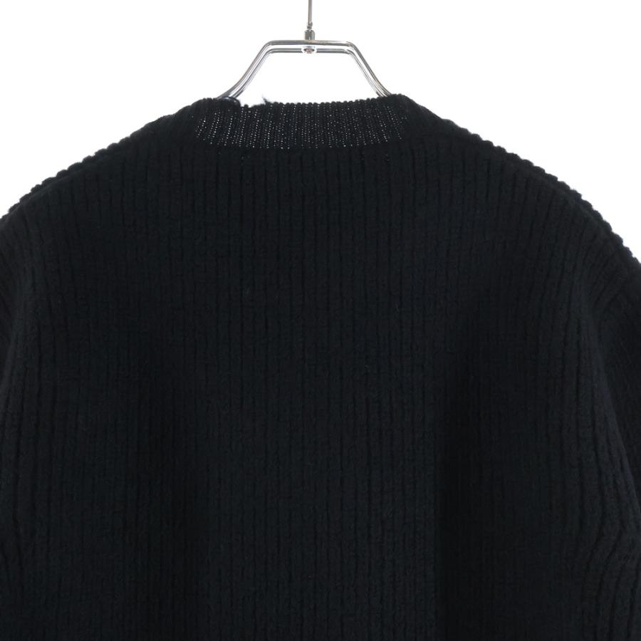 PRADA（プラダ） Black Wool Crew-neck Sweater With Pendant ブラック