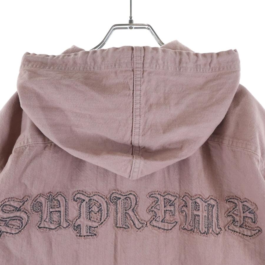 Supreme（シュプリーム） 25SS Hooded Denim Shirt ロゴ刺繍