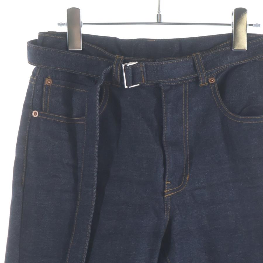 sacai（サカイ） 24SS DENIM PANTS ベルテッド付き フレアデニムパンツ 