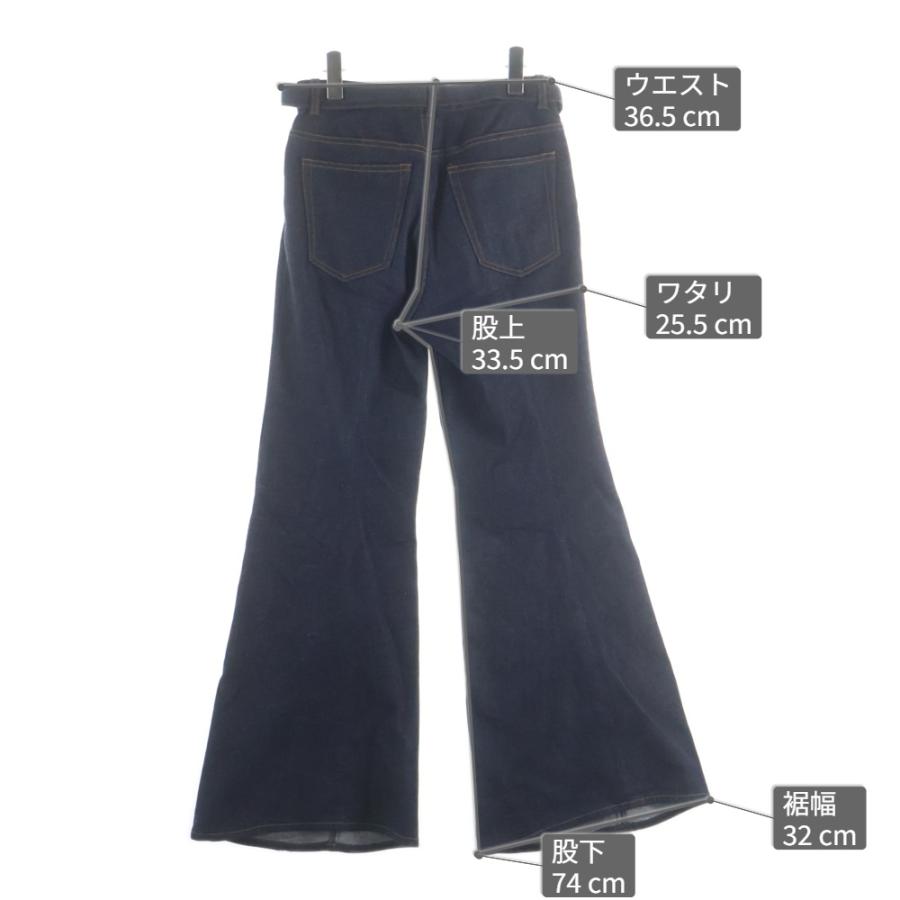 sacai（サカイ） 24SS DENIM PANTS ベルテッド付き フレアデニムパンツ 