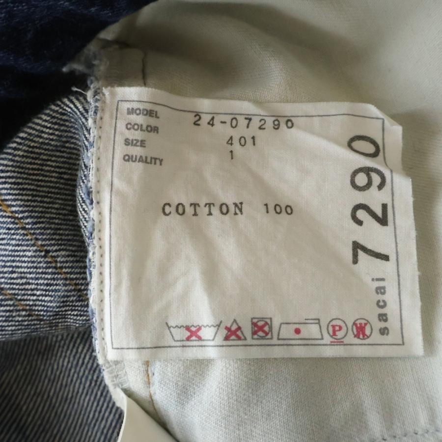 sacai（サカイ） 24SS DENIM PANTS ベルテッド付き フレアデニムパンツ