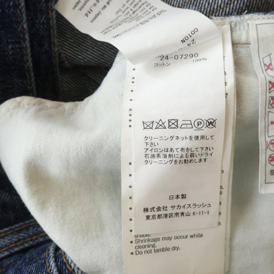 sacai（サカイ） 24SS DENIM PANTS ベルテッド付き フレアデニムパンツ