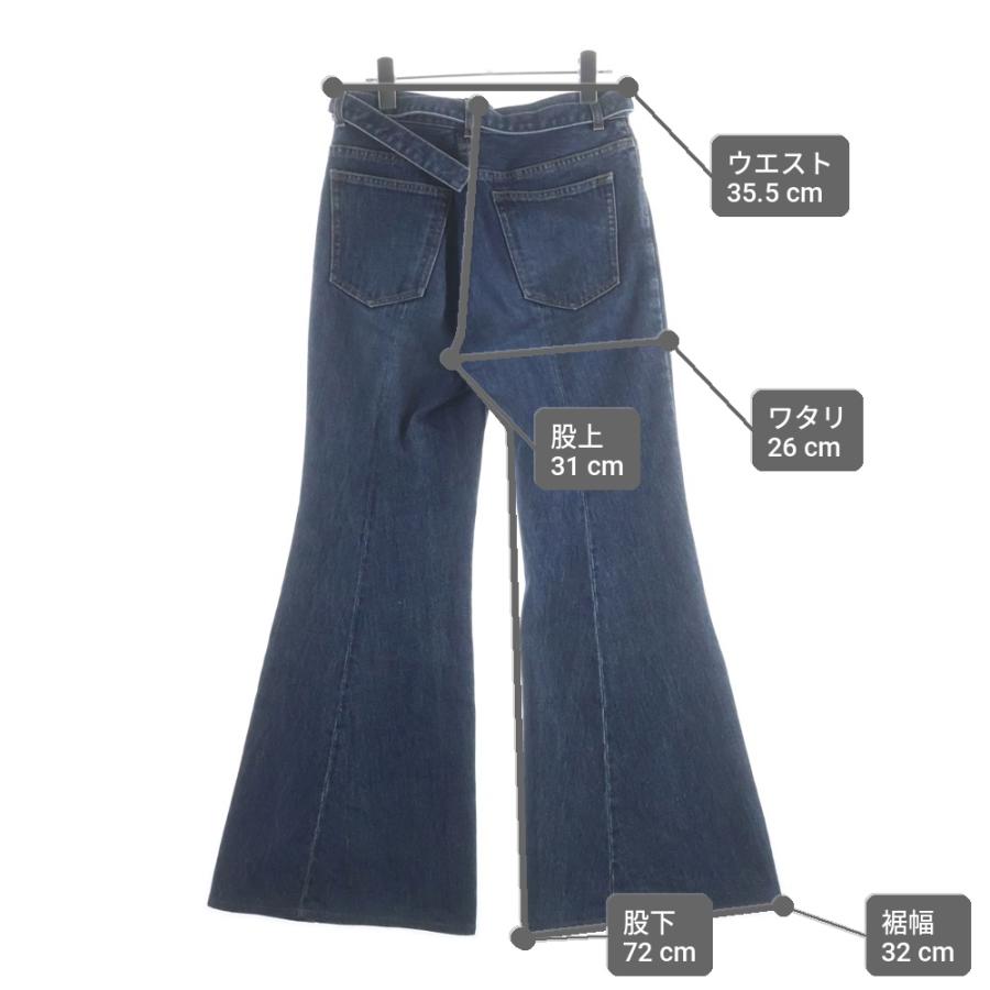 sacai（サカイ） 24SS DENIM PANTS ベルテッド付き フレアデニムパンツ