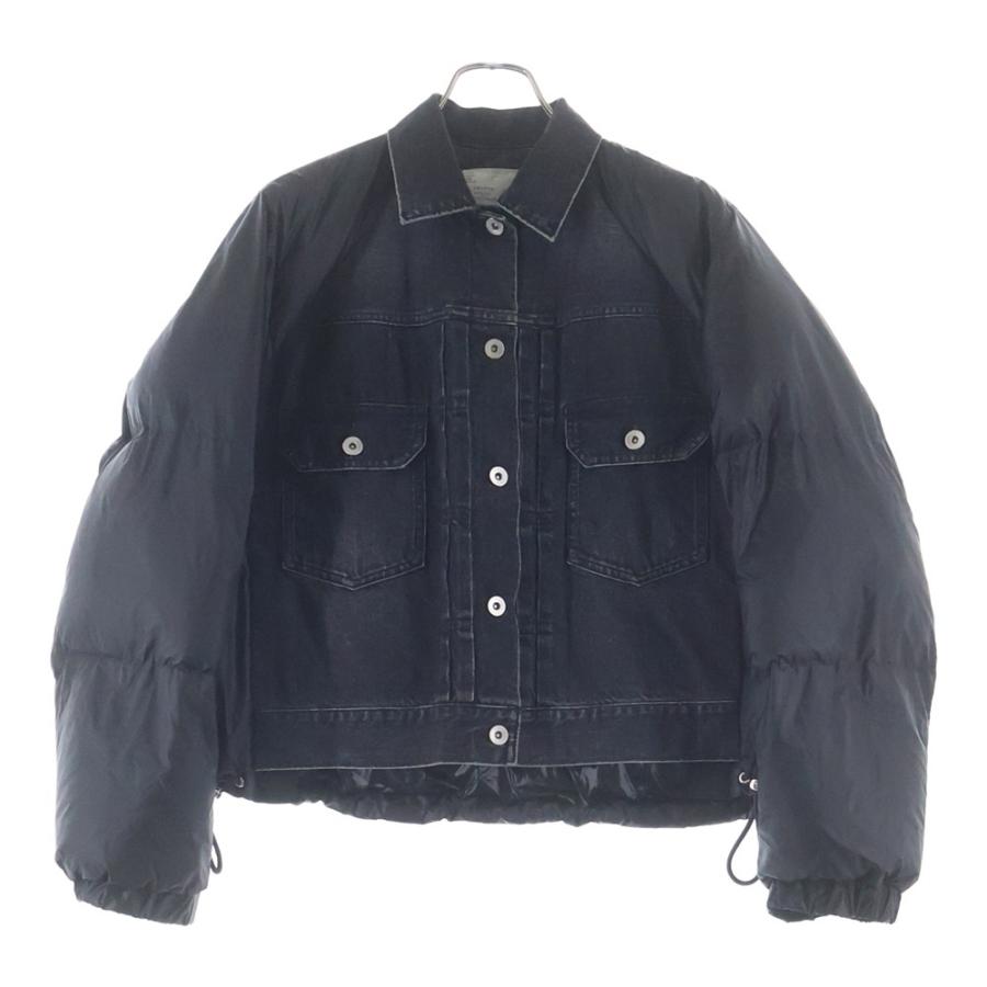 sacai（サカイ） 22AW 再構築 ドッキング ボタンダウン デニム ダウン