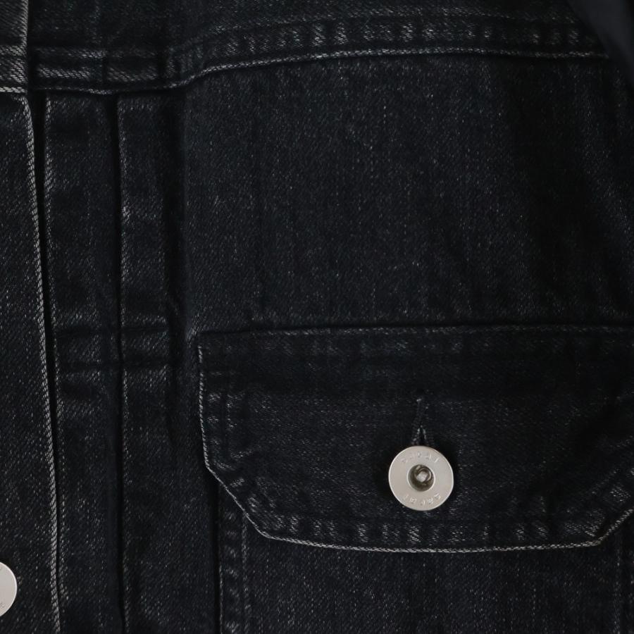 25SS sacai サカイ ドッキング ニット × デニムシャツ 2 ブラック 中古・古着通販】sacai (サカイ) ドッキングデニムシャツ インディゴ