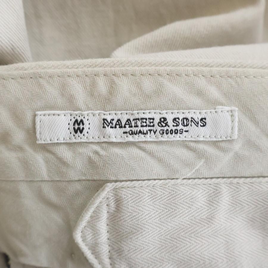 マーティーアンドサンズ 23SS 俺のCHINO PAN 強撚GABA GARMENT DYED
