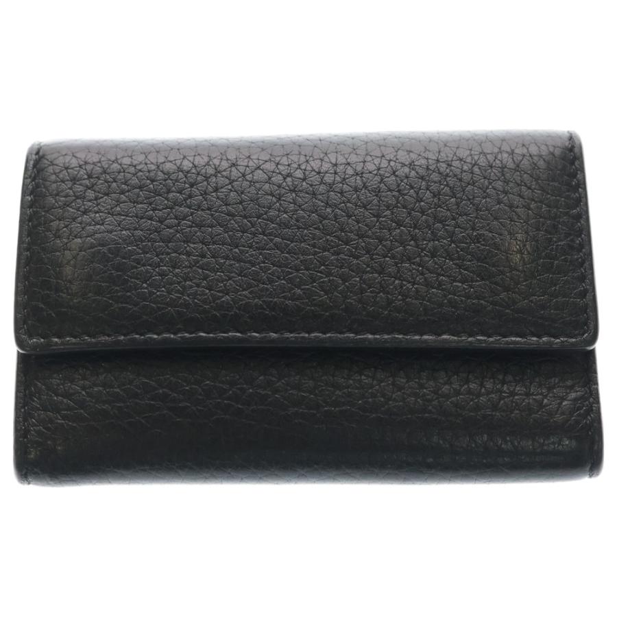 Maison Margiela メゾンマルジェラ KEY CASE 4ステッチ レザー 6連キーケース ブラック S55UA0026 Maison Margiela（メゾンマルジェラ） KEY CASE 4ステッチ レザー 6連