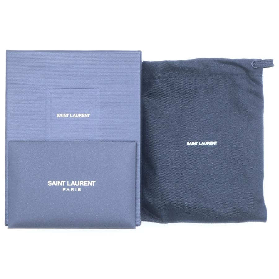 SAINT LAURENT PARIS サンローランパリ YSLモチーフ オリガミ タイニーウォレット レザー 三つ折り財布 グレー 637420 SAINT LAURENT PARIS サンローランパリ YSLモチーフ オリガミ タイニー