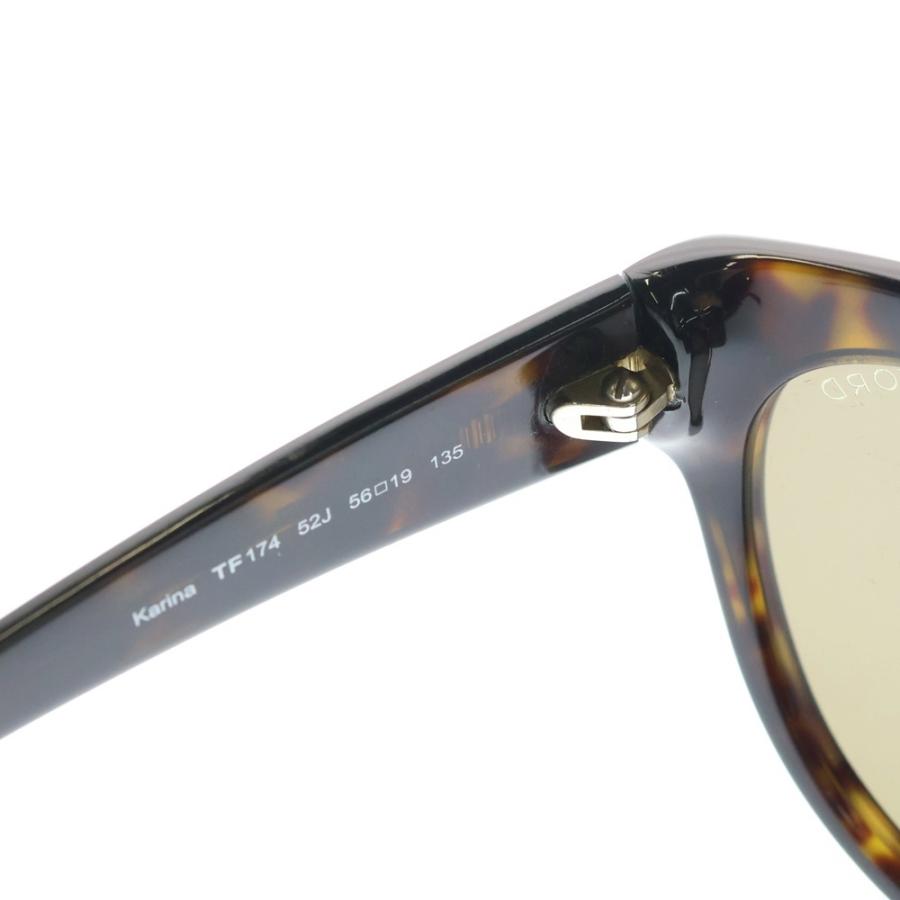 TOM FORD トムフォード KARINA カリーナ インターナショナルフィット キャットアイフレーム Tマークメタルパーツフレーム サングラス アイウェア 眼鏡 ブラウン TF174 TOM FORD（トムフォード） カリーナ インターナショナルフィット