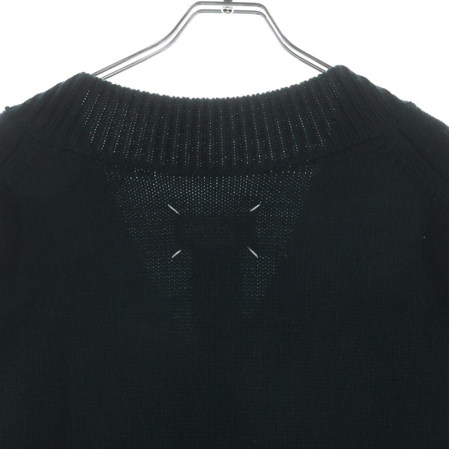 Maison Margiela メゾンマルジェラ カシミヤ混 タバート Vネックウールジレベスト グリーン S50TH052 S17832 Maison Margiela（メゾンマルジェラ） カシミヤ混 タバート Vネック