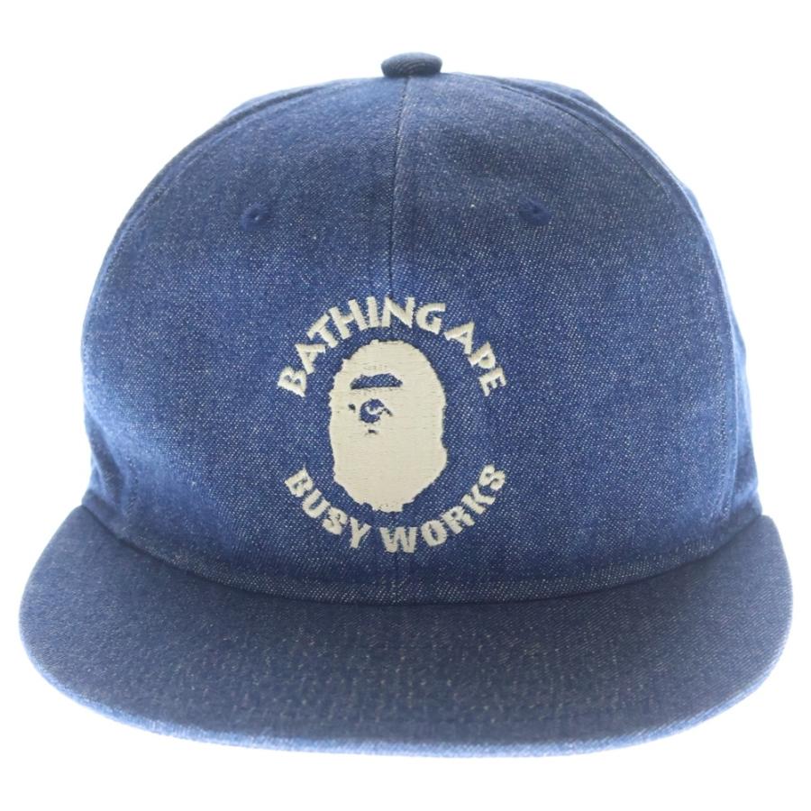 アベイシングエイプ　デニムキャップ A BATHING APE（アベイシングエイプ） Busy Work Denim Cap ビジー