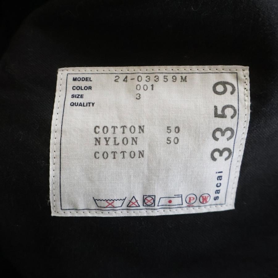 sacai（サカイ） Ripstop mix Pants ベルテッド リップストップ