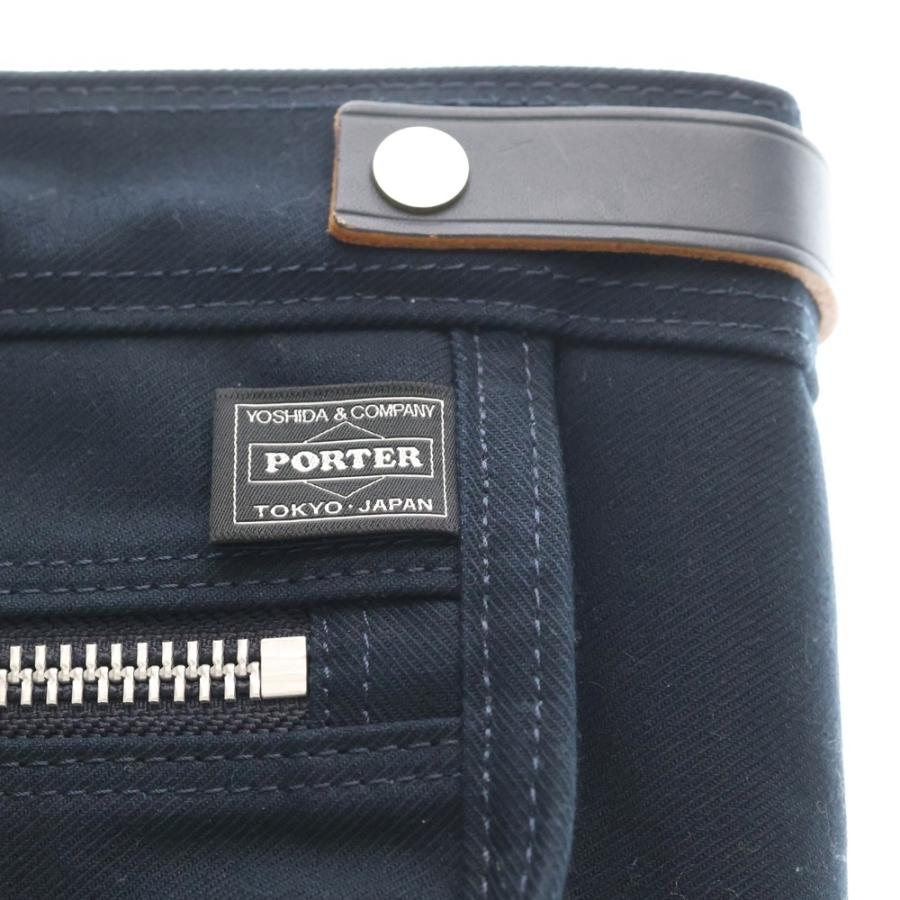 PORTER ポーター GIRL NAKED TOTE BAG M ネイキッド コットンサージ トートバッグ ネイビー 667-19469