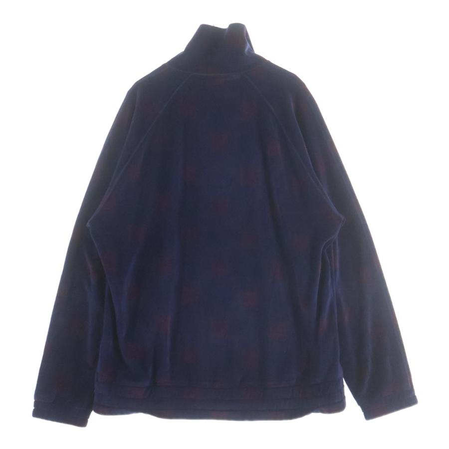 ニードルスNeedles 22aw パピヨン柄　カーディガン ネイビーグレー Needles（ニードルス） 22AW パピヨン ベロア ロゴデザイン 総柄