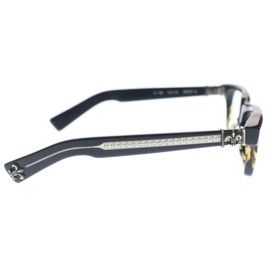 CHROME HEARTS クロムハーツ SPLAT-A BSフレアテンプル スクエアフレーム サングラス メガネ ブラック/シルバ- CHROME HEARTS（クロムハーツ） SPLAT-A BSフレアテンプル スクエア