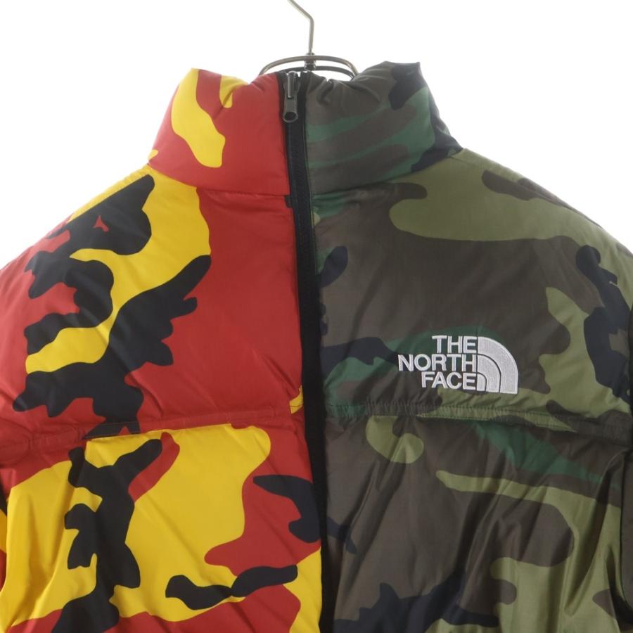 シュプリーム 24SS ×THE NORTH FACE ノースフェイス ヌプシ スプリット ロゴエンブロイダリー ダウンジャケット NF0A875Fの画像