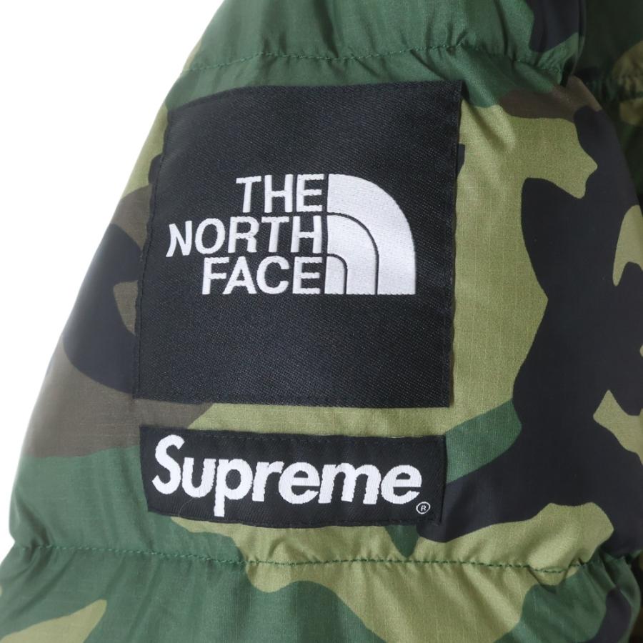 シュプリーム 24SS ×THE NORTH FACE ノースフェイス ヌプシ スプリット ロゴエンブロイダリー ダウンジャケット NF0A875Fの画像