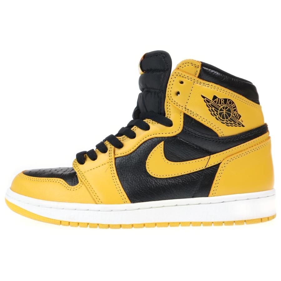 NIKE ナイキ AIR JORDAN1 RETRO HIGH OG Pollen 555088-701 エアジョーダン1 パラン ハイカットスニーカー イエロー/ブラック US9.5/27.5cm NIKE（ナイキ） AIR JORDAN 1 RETRO HIGH OG POLLEN エアジョーダン