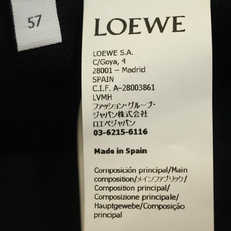 LOEWE（ロエベ） アナグラムジャガード バケットハット 帽子 ネイビー