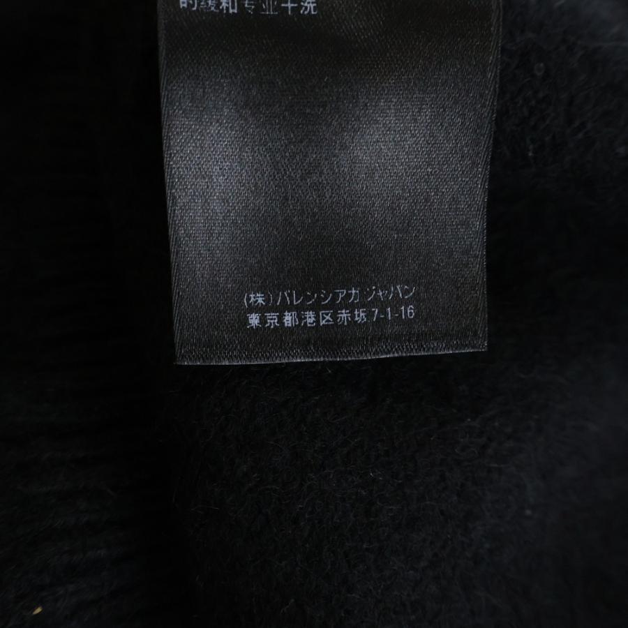 BALENCIAGA バレンシアガ ロゴエンブロイダリー カシミヤ クルーネックニット セーター ブラック 681983 T4124