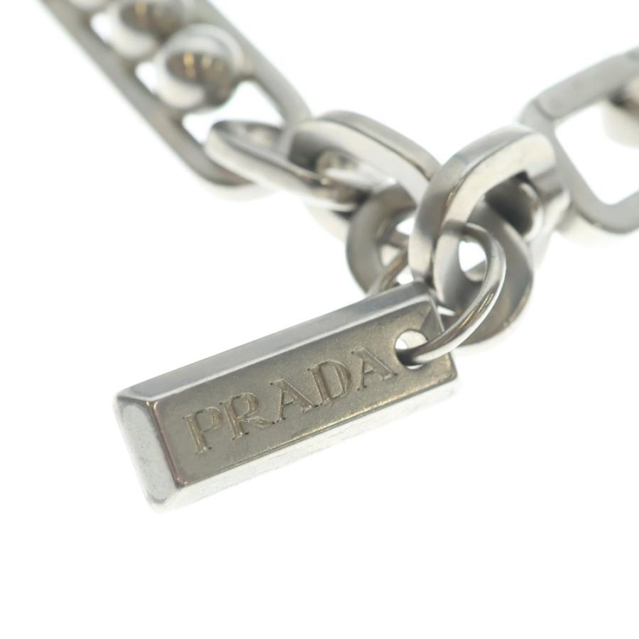PRADA（プラダ） チェーンジュエル ボール ネックレス シルバー 2JC575
