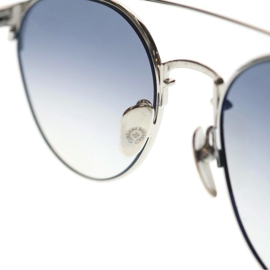 CHROME HEARTS クロムハーツ PORNNOISSEUR ダガーテンプル ウェリントンフレーム サングラス メガネ ブラック/シルバー CHROME HEARTS（クロムハーツ） PORNNOISSEUR ダガーテンプル