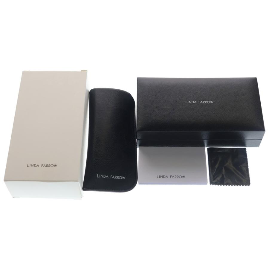 LINDA FARROW リンダファロー Meier メタルフレーム スクエアシェイプ カラーレンズ サングラス メガネ ブラック/ゴールド LF16AC9