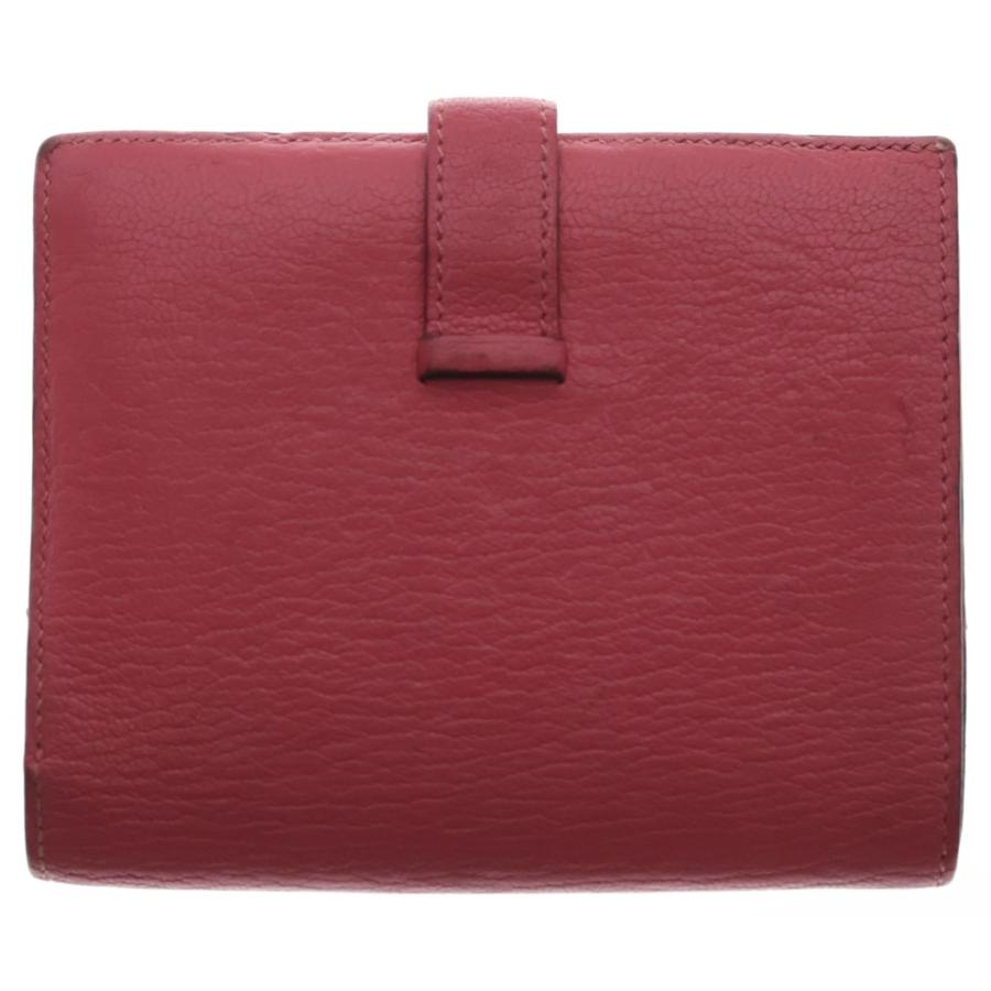 HERMES エルメス ベアン H金具 レザー カードケース A刻印 ピンク ゴールド金具の画像