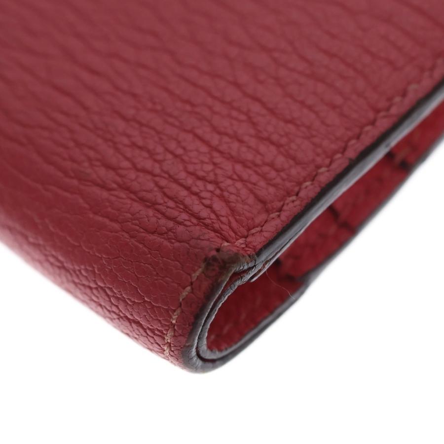 HERMES エルメス ベアン H金具 レザー カードケース A刻印 ピンク ゴールド金具の画像