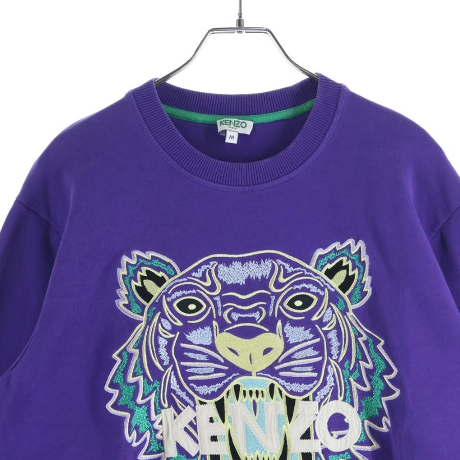 KENZO ケンゾー クラシックタイガー プルオーバークルーネックスウェットシャツ トレーナー パープル FA55SW0014XA_2