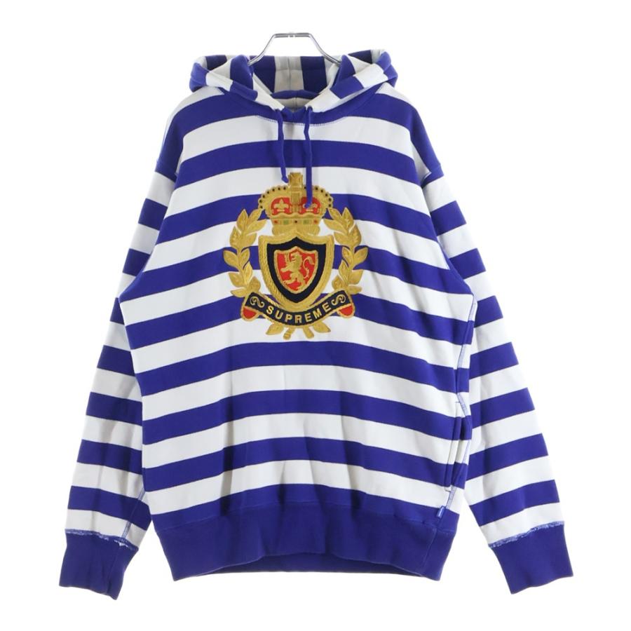 専用　超希少‼️Supreme Striped Crest Hoodie 07aw Supreme（シュプリーム） 07AW Striped Crest Hoodie ストライプ