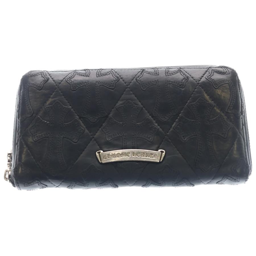 CHROME HEARTS クロムハーツ REC F ZIP #キルティング CHROME HEARTS（クロムハーツ） REC F ZIP QUILTED WALLET セメタリー