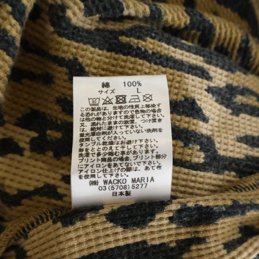 WACKO MARIA（ワコマリア） 22SS LEOPARD THERMAL SHIRT レオパード