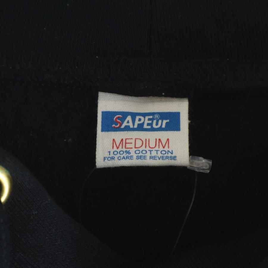 SAPEur サプール YEAR OF THE SNAKE HOODIE スネークバックプリント スウェット プルオーバーパーカー ブラック_6