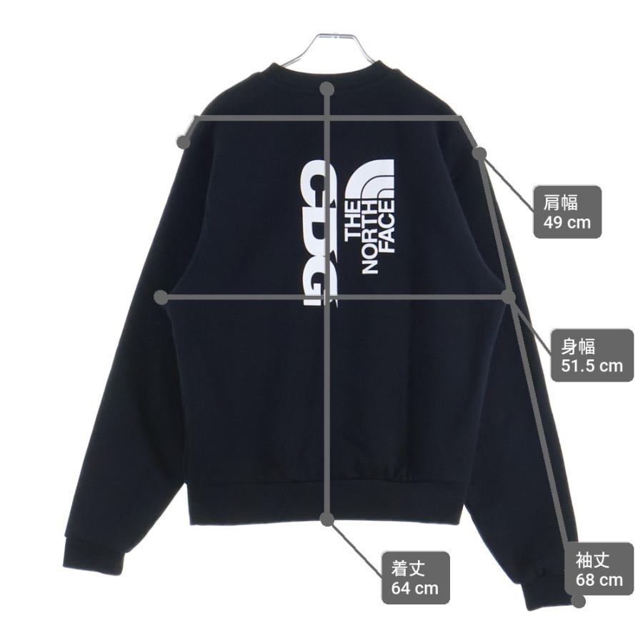 シーディージー ×ザノースフェイス SWEAT CREWNECK ダブルネームロゴプリント クルーネック スウェット トレーナー NT02602CD_8
