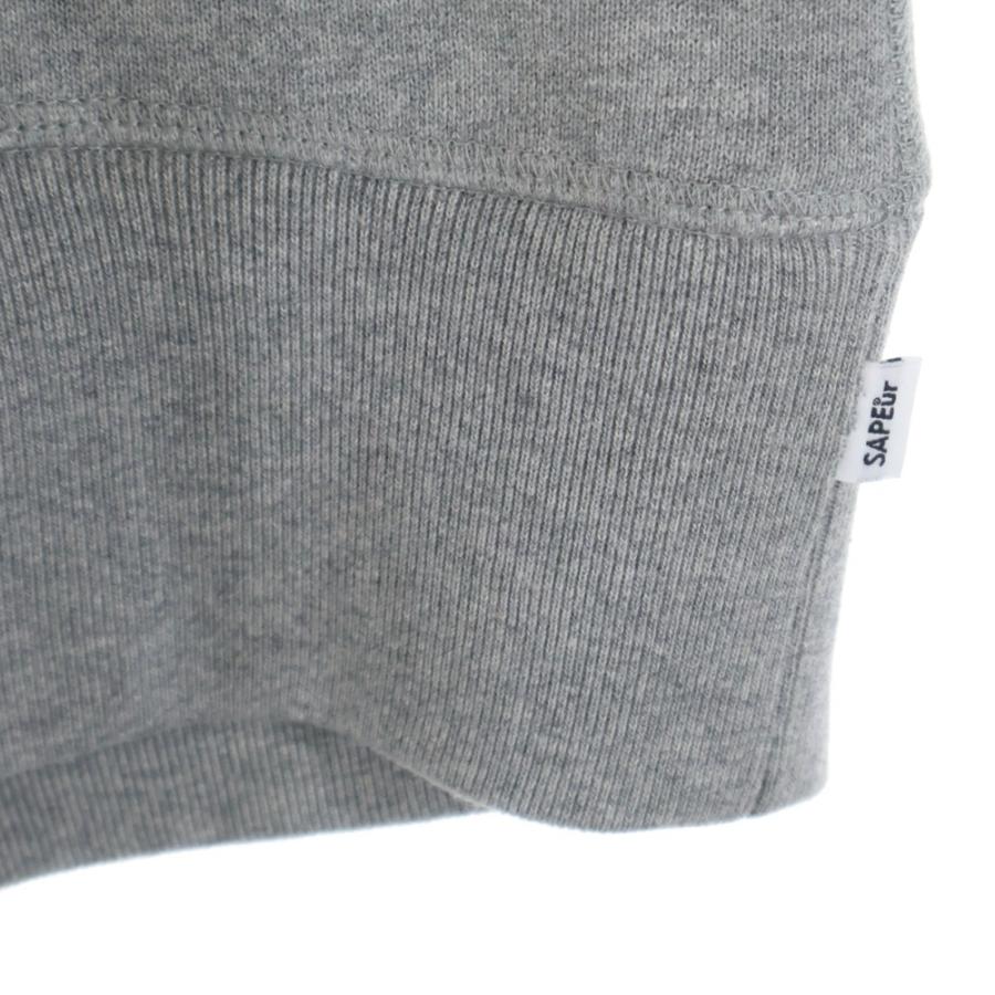 SAPEur サプール NAVAL CREW NECK フロントカレッジロゴ クルーネック
