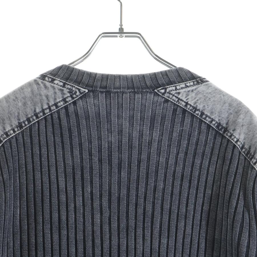 DIESEL ディーゼル 25SS K-MATTY ケーマッティ ジップアップ ニットカーディガン ブラック A17464 0QMAN DIESEL（ディーゼル） 25SS K-MATTY ケーマッティ ジップアップ ニット